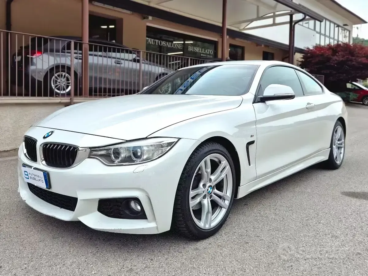 Usata BMW 420 Coupé Sport Line 184 CV (135 kW) 2014 Bianco Coupé