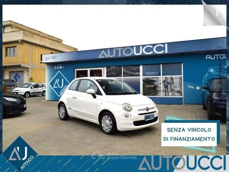 Bianco gelato Usata 2017 Fiat 500 Pop Due volumi | 8990 € (Buon prezzo) - Immagine 1/4