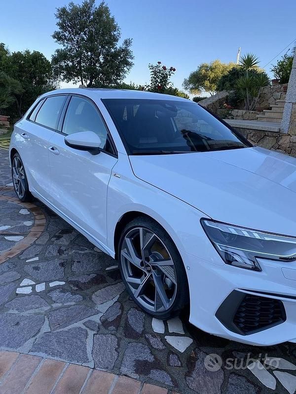 Usata Audi A3 S-Line 150 CV (110 kW) 2021 Bianco Berlina