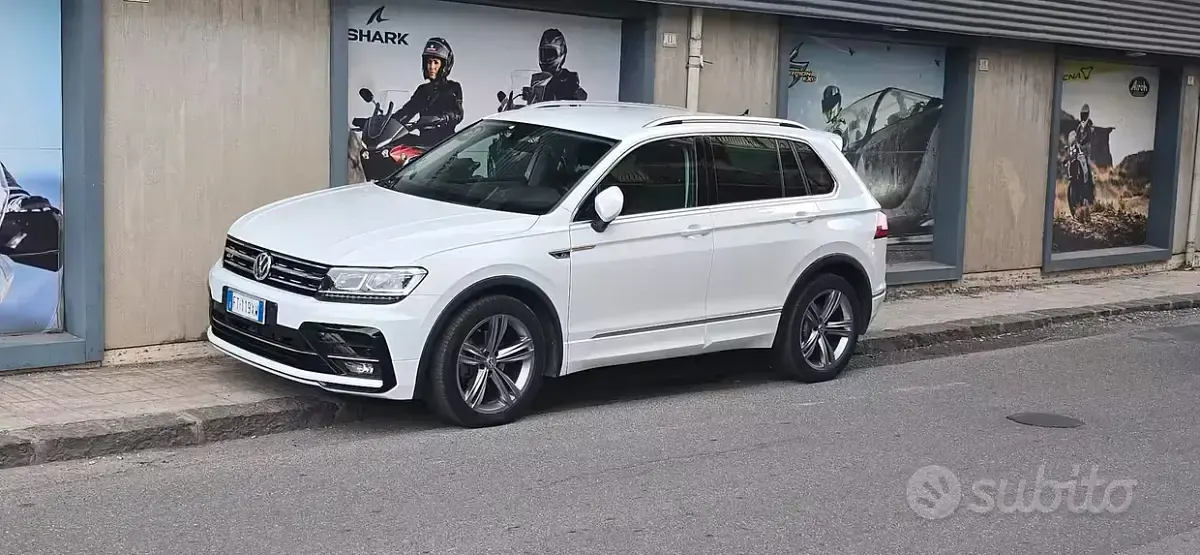 Usata VW Tiguan R-line 116 CV (85 kW) 2019 Bianco SUV