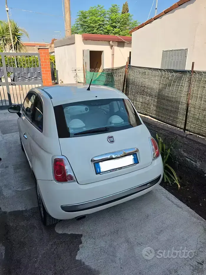 Usata Fiat 500 69 CV (50 kW) 2009 Bianco Cabrio