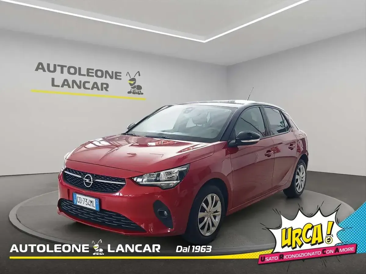 Usata Opel Corsa Elegance 75 CV (55 kW) 2020 Rosso tetto nero Utilitaria
