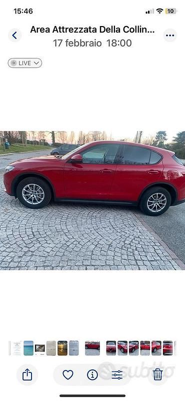 Usata Alfa Romeo Stelvio 180 CV (132 kW) 2018 Rosso SUV