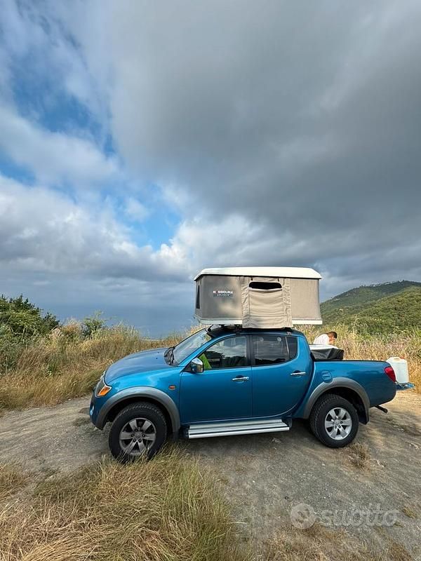 Usata Mitsubishi L200 136 CV (100 kW) 2007 Blu Pick-up