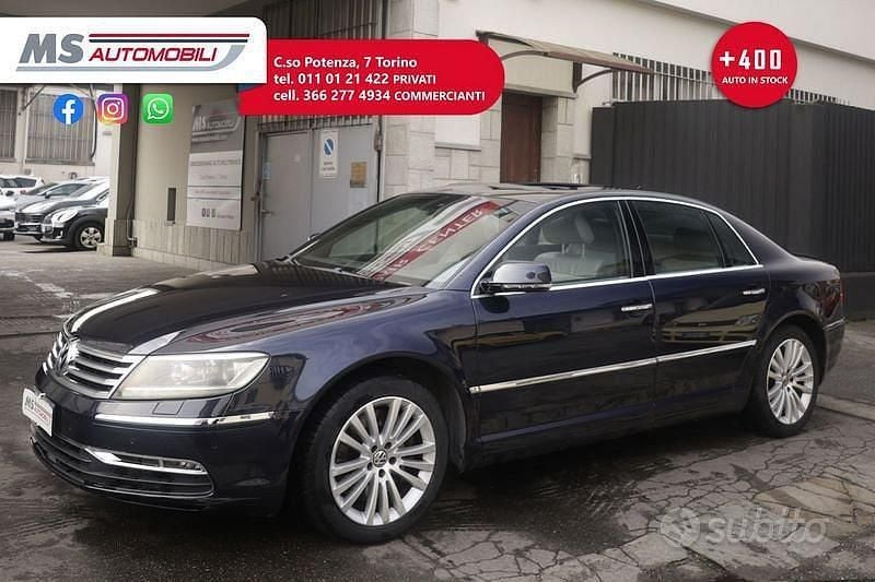Usata VW Phaeton 239 CV (175 kW) 2011 Blu scuro Berlina