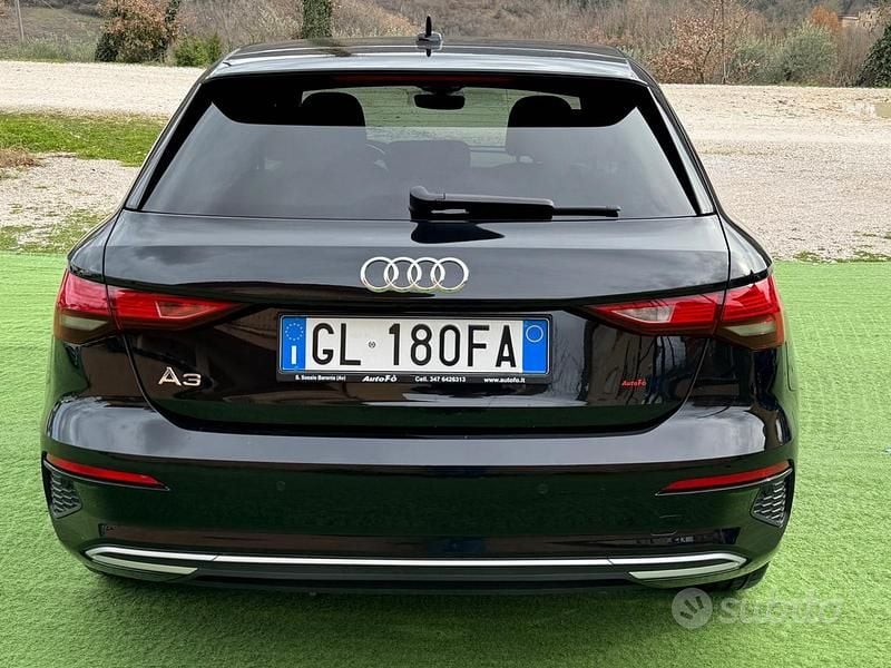 Usata Audi A3 Advanced 150 CV (110 kW) 2022 Nero Berlina