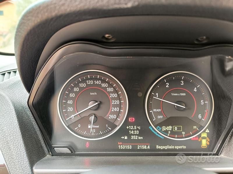 Usata BMW 118 Sport Line 150 CV (110 kW) 2015 Blu Utilitaria
