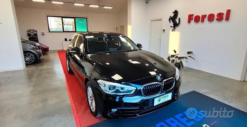 Usata BMW 118 Sport Line 150 CV (110 kW) 2016 Nero met Utilitaria