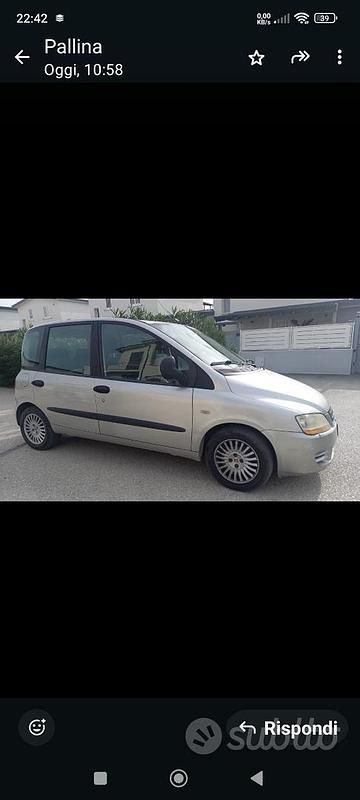 Grigio Usata 2007 Fiat Multipla Monovolume | 2900 € (Cara) - Immagine 1/4