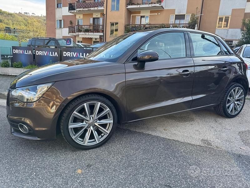 Usata Audi A1 Ambition 89 CV (65 kW) 2014 Marrone Utilitaria