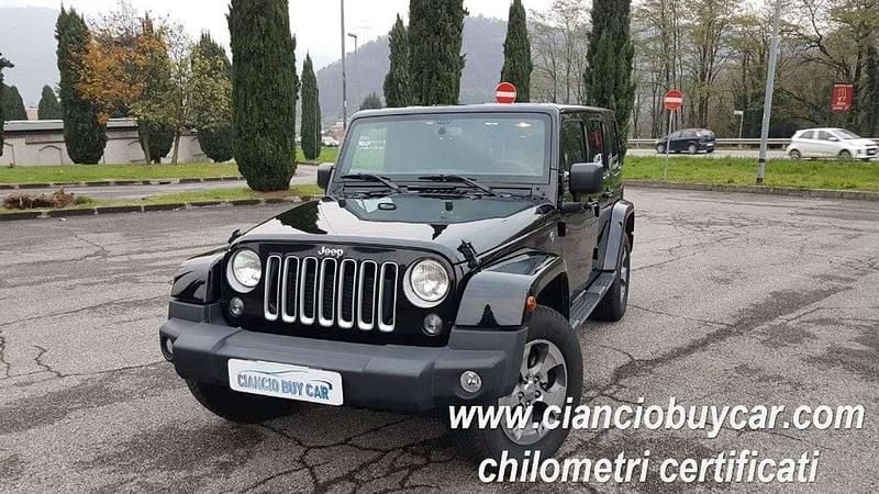 Nero Usata 2018 Jeep Wrangler Unlimited Sahara SUV | 32.499 € (Ottimo prezzo) - Immagine 1/4