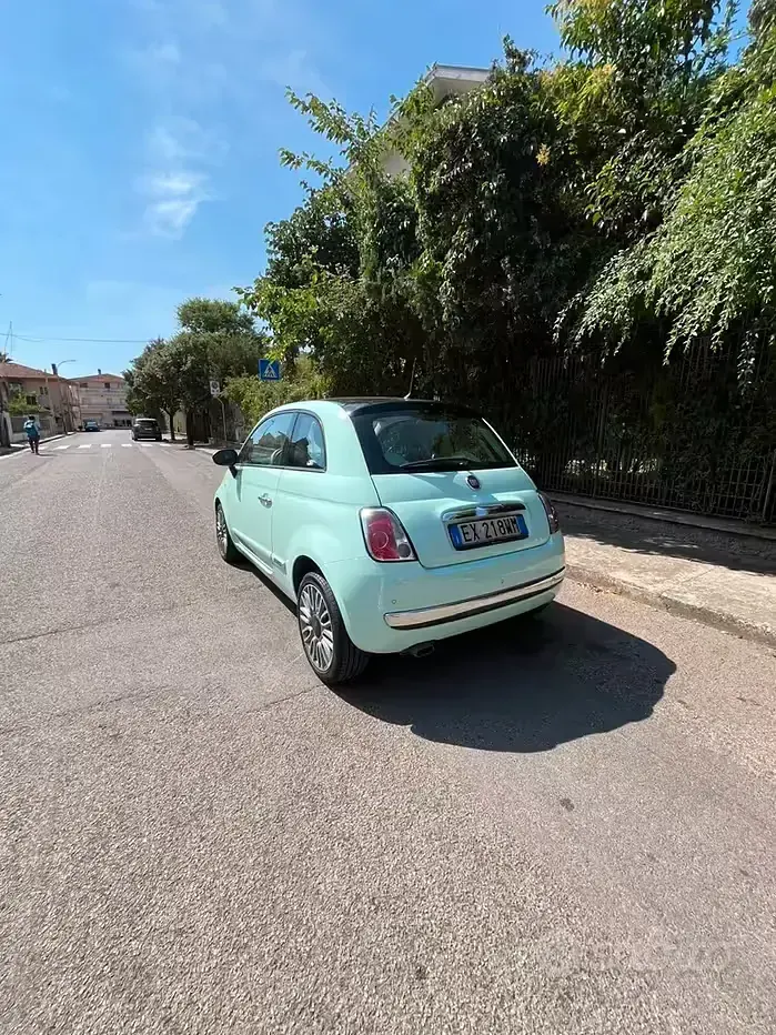 Usata Fiat 500 Lounge 95 CV (69 kW) 2015 Verde Berlina
