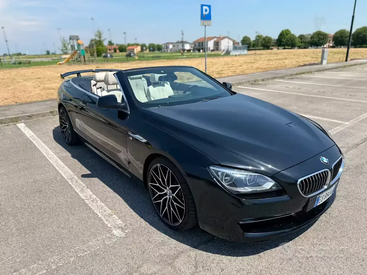 Usata BMW 640 Cabriolet M Sport 313 CV (230 kW) 2013 Nero Cabrio