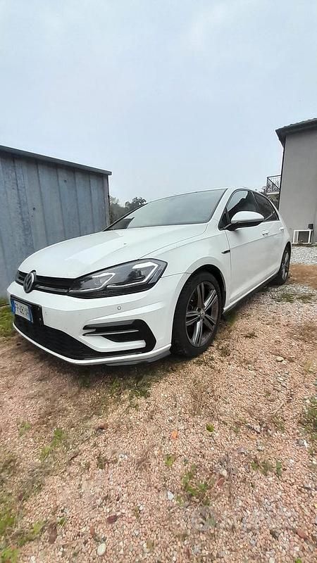 Usata VW Golf VII R-line 2018 Bianco Berlina