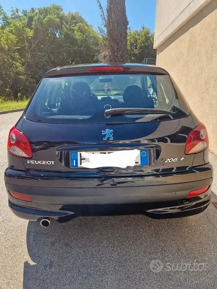 Usata Peugeot 206+ 60 CV (44 kW) 2011 Nero Utilitaria