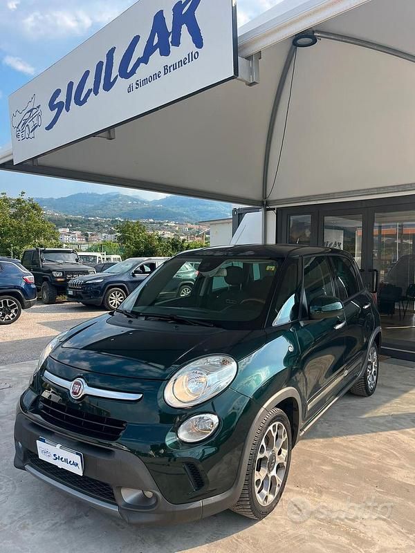 Usata Fiat 500L Trekking 105 CV (77 kW) 2014 Verde Monovolume