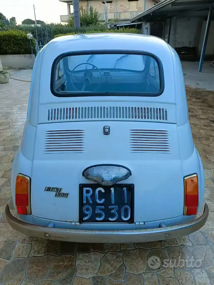 Usata Fiat 500 1970 Bianco Utilitaria