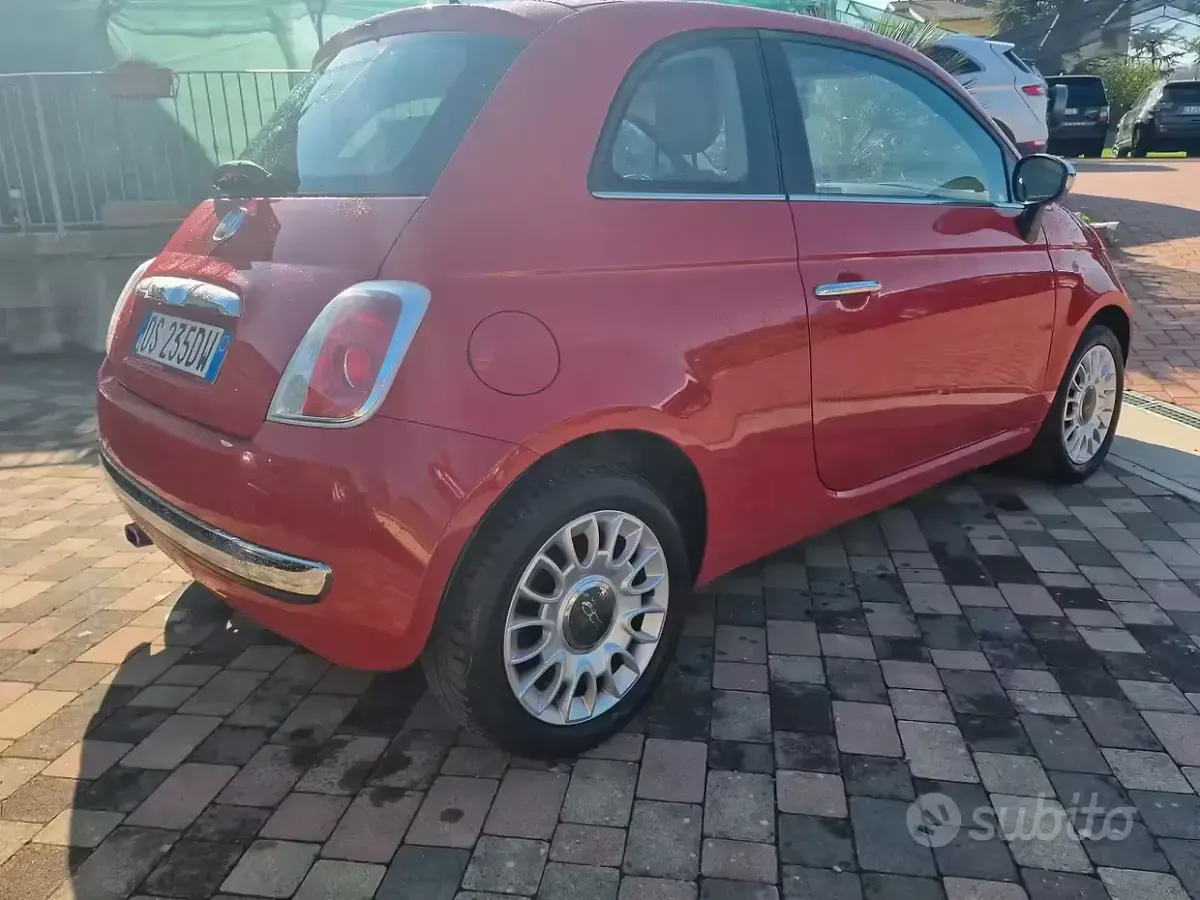 Usata Fiat 500 Lounge 100 CV (73 kW) 2008 Rosso Berlina