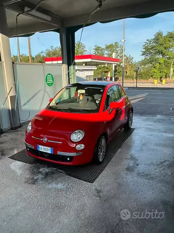 Usata Fiat 500 75 CV (55 kW) 2007 Rosso Berlina