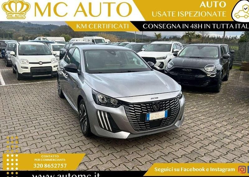 Usata Peugeot 208 Allure 101 CV (74 kW) 2025 Grigio scuro Utilitaria