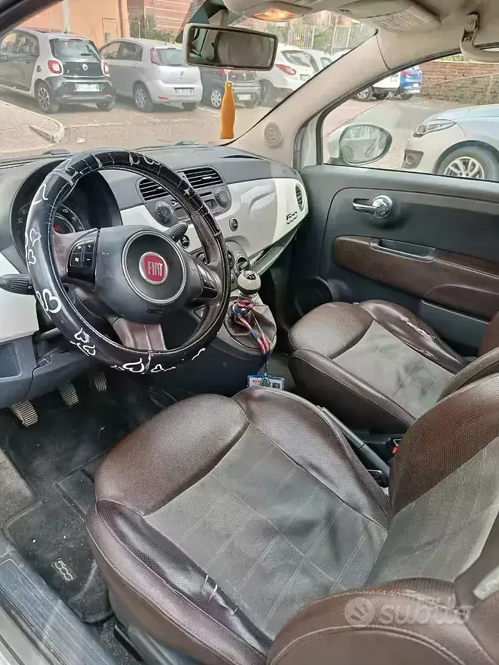 Usata Fiat 500 75 CV (55 kW) 2008 Bianco Berlina
