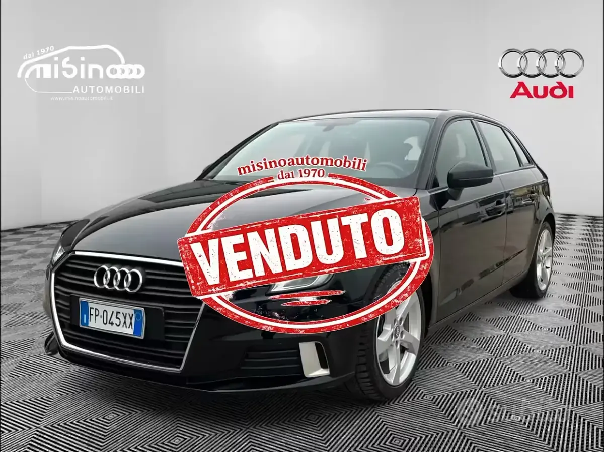 Usata Audi A3 Design 116 CV (85 kW) 2018 Nero Berlina