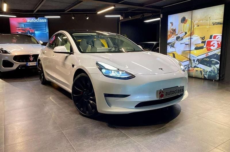 Usata Tesla Model 3 Performance 155 kW (211 CV) 2021 Bianco Berlina