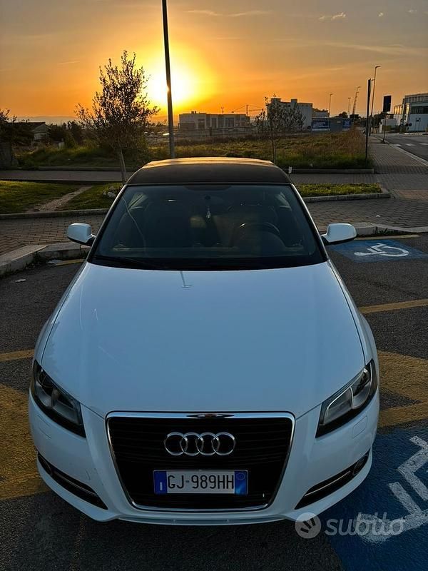 Usata Audi A3 Cabriolet S-Line 140 CV (102 kW) 2012 Bianco Cabrio