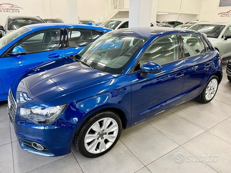 Usata Audi A1 Attraction 90 CV (66 kW) 2014 Blu Utilitaria