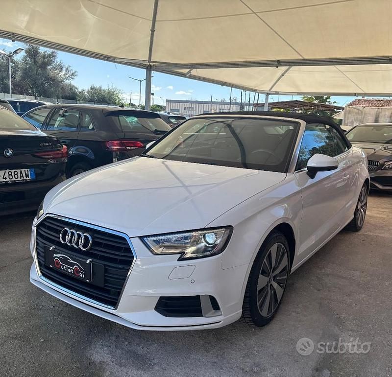 Usata Audi A3 Cabriolet Sport 116 CV (85 kW) 2017 Bianco Cabrio