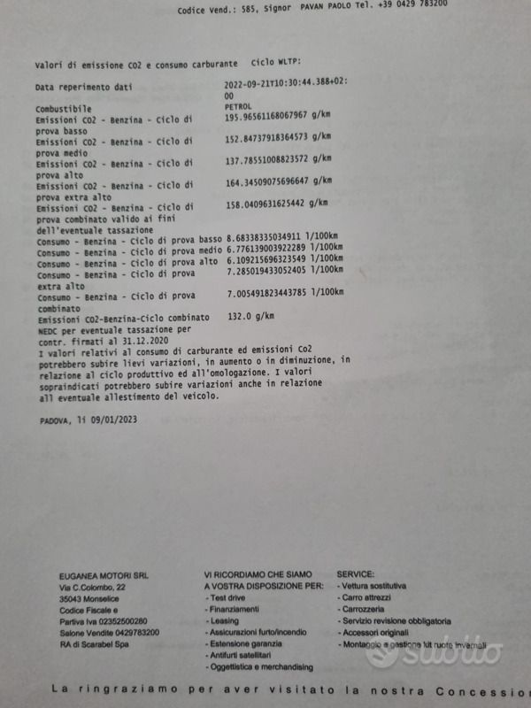 Usata VW Tiguan R-line 150 CV (110 kW) 2023 Nero SUV