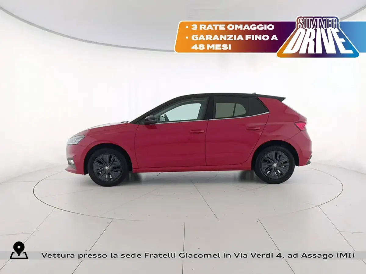 Usata Skoda Fabia Style 95 CV (69 kW) 2023 K1 rosso velluto metallizzato Utilitaria