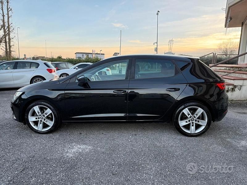Usata Seat Leon FR 116 CV (85 kW) 2018 Nero Berlina