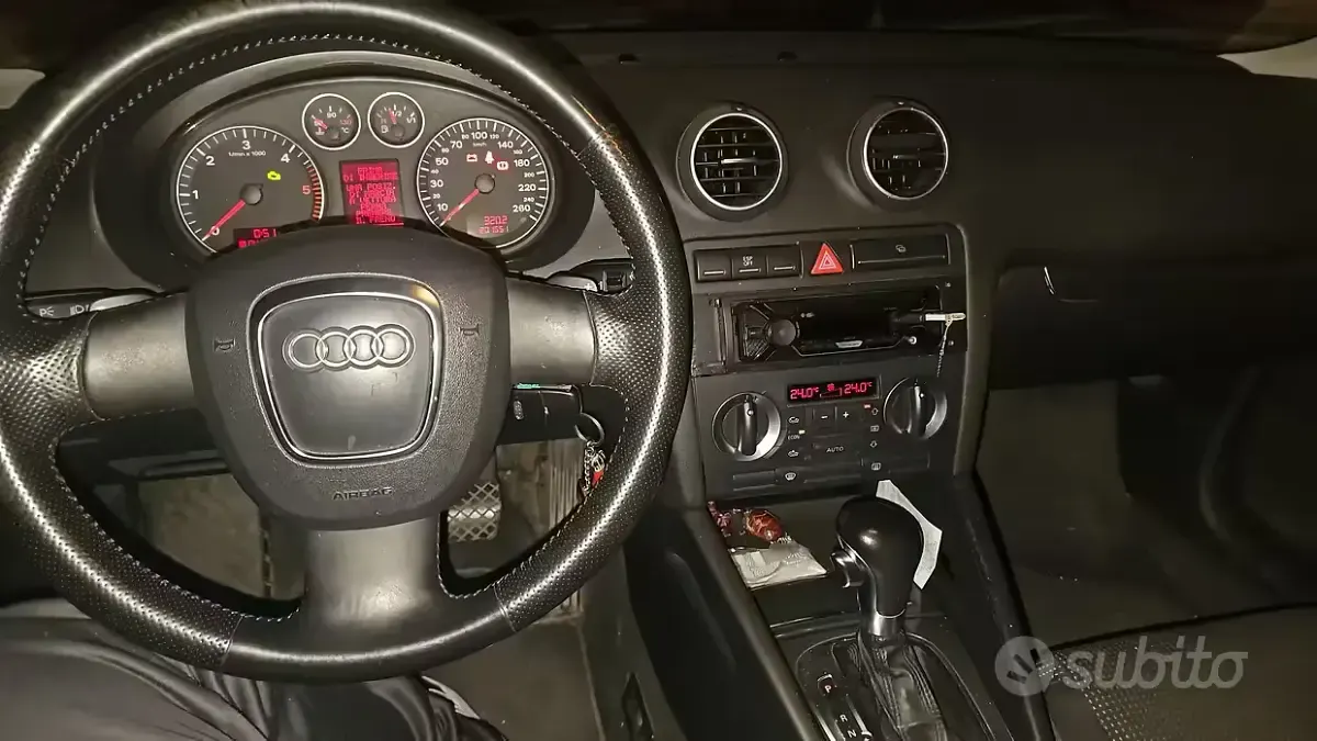 Usata Audi A3 Sportback 140 CV (102 kW) 2006 Nero Utilitaria