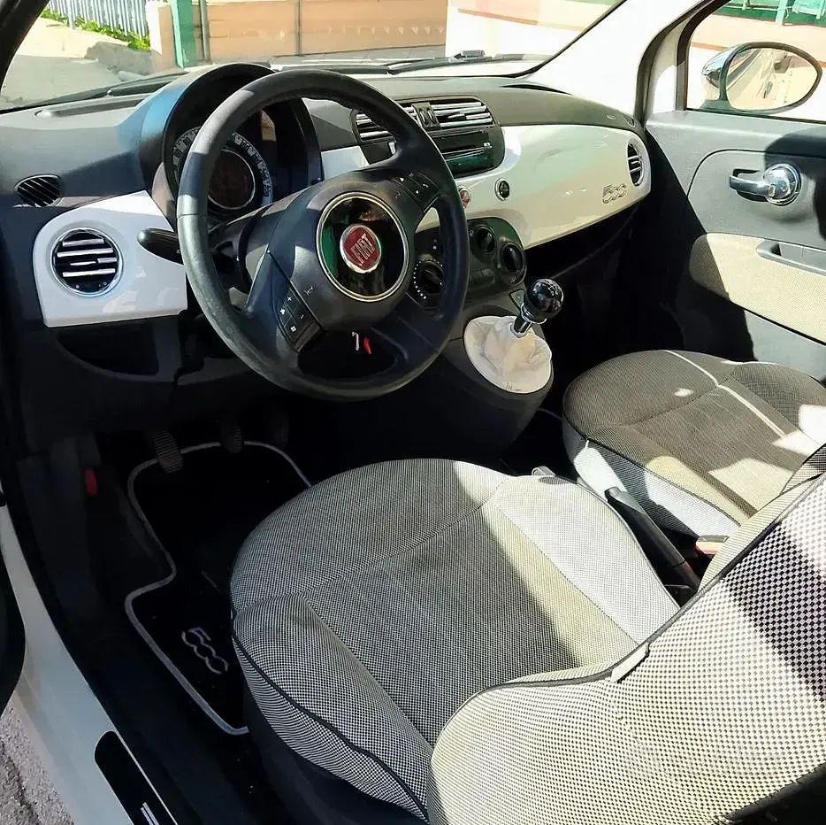 Usata Fiat 500 69 CV (50 kW) 2009 Bianco Cabrio