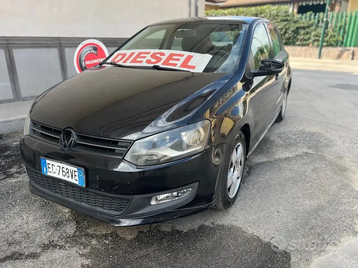 Usata VW Polo 90 CV (66 kW) 2011 Nero Utilitaria