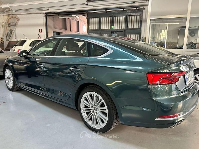 Usata Audi A5 Sportback Business 190 CV (139 kW) 2017 Verde Utilitaria
