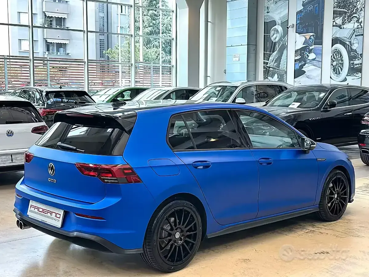 Usata VW Golf VIII GTD 200 CV (147 kW) 2022 Blu Berlina