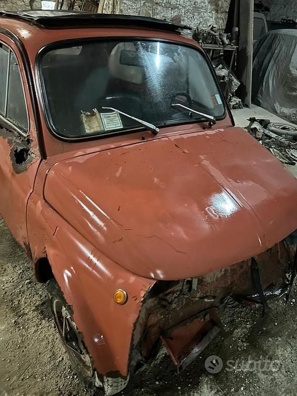 Usata Fiat 500 1970 Rosso Utilitaria