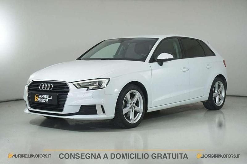 Usata Audi A3 Sport 116 CV (85 kW) 2018 Bianco Berlina