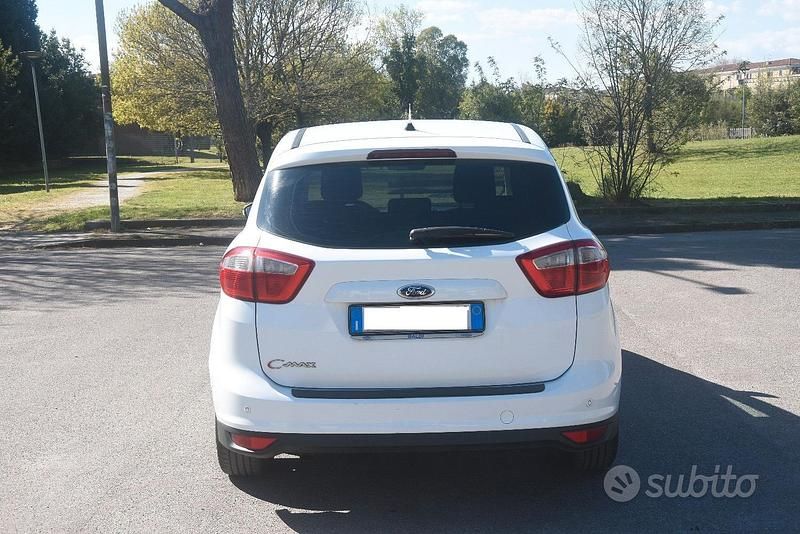 Usata Ford C-MAX Titanium 116 CV (85 kW) 2015 Bianco Monovolume