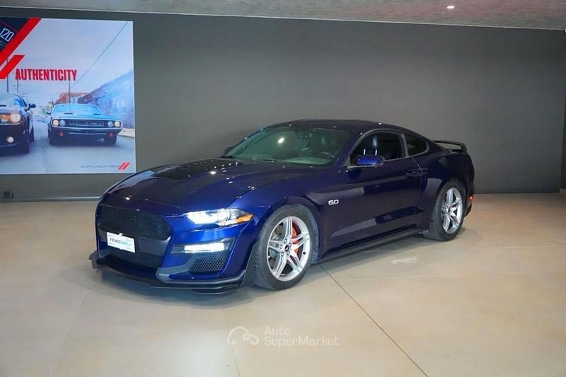 Usata Ford Mustang GT Premium 450 CV (330 kW) 2018 Blu metallizzato Coupé