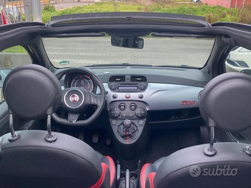 Usata Fiat 500 95 CV (69 kW) 2015 Nero Cabrio