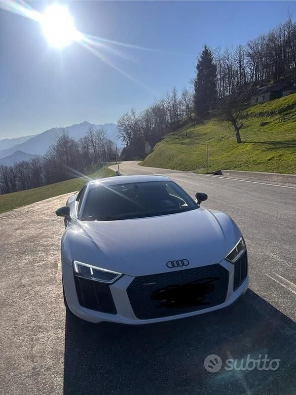 Usata Audi R8 Coupé Performance 610 CV (448 kW) 2018 Bianco Coupé