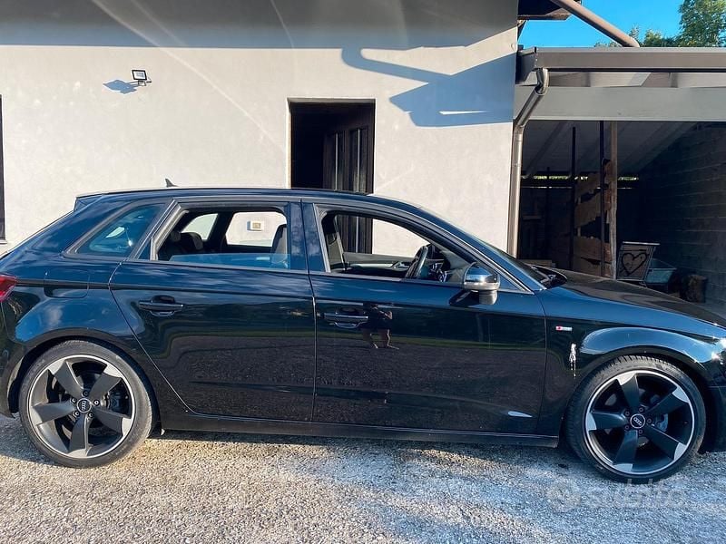 Usata Audi A3 S-Line 150 CV (110 kW) 2013 Nero Berlina