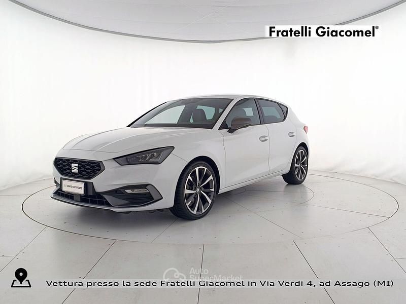 Usata Seat Leon FR 131 CV (96 kW) 2023 Bianco Berlina