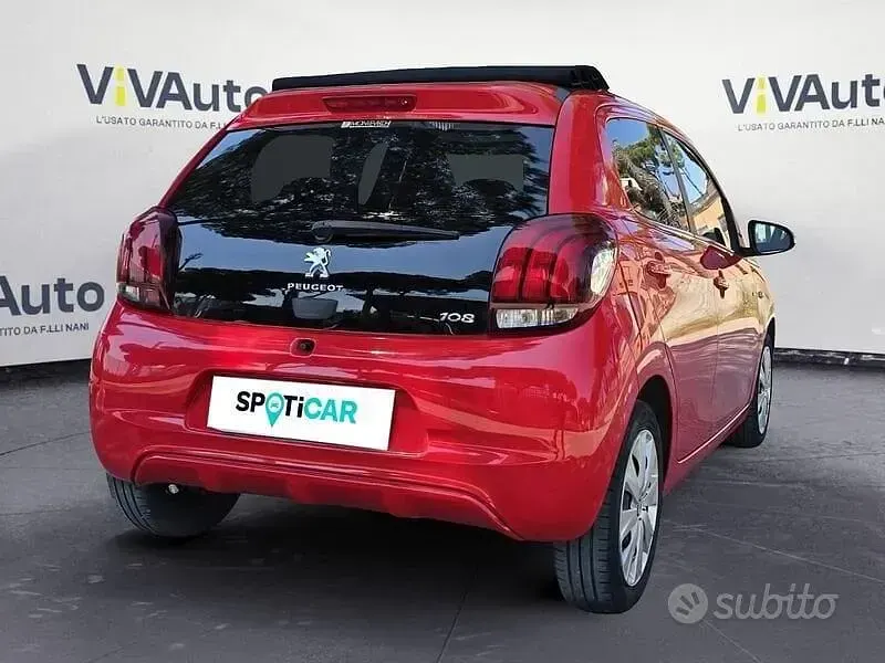 Usata Peugeot 108 Style 72 CV (52 kW) 2021 Rosso Cabrio
