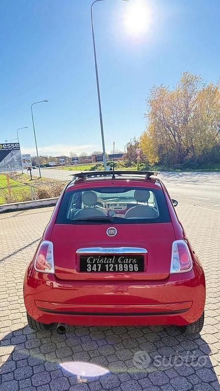 Usata Fiat 500 69 CV (50 kW) 2008 Rosso Berlina