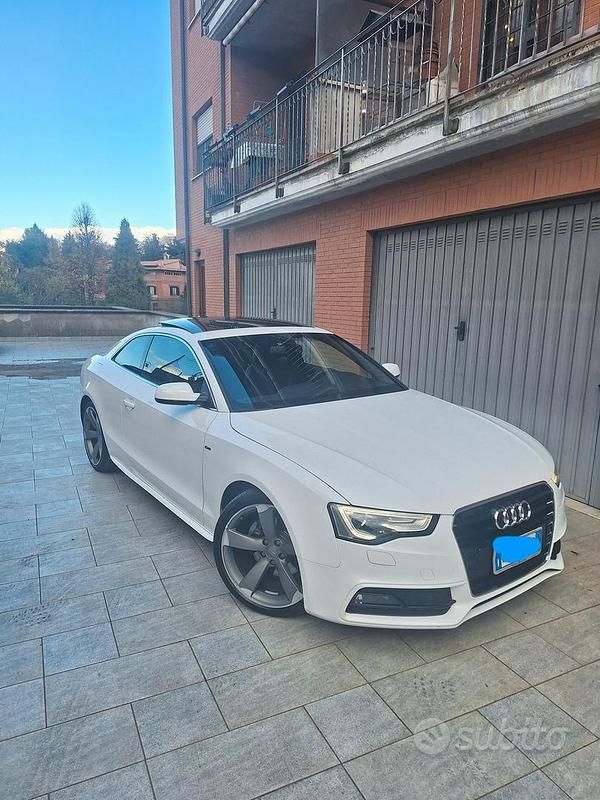 Usata Audi A5 S-Line 2014 Bianco Coupé