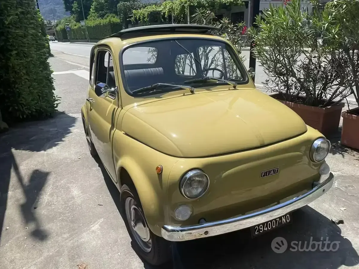 Usata Fiat 500 1970 Giallo Utilitaria